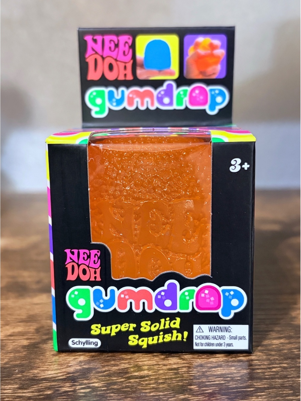 NeeDoh Gumdrop in Orange Authentic by Schylling